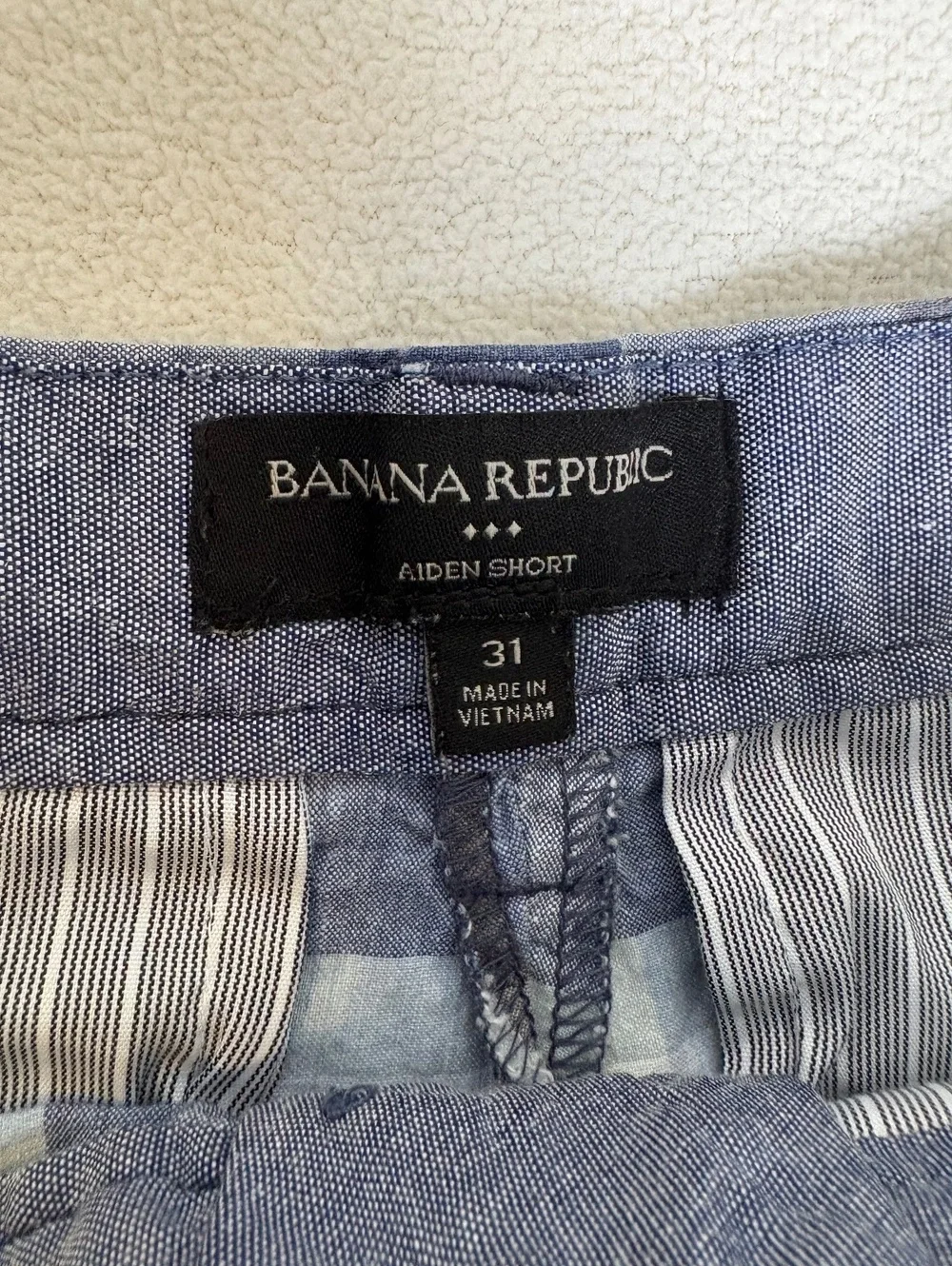 Banana Republic Aiden Short Plaid Cotton Shorts Size 31